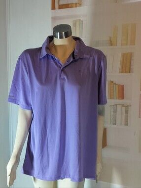 Xersion Purple Men's Polo Shirt - Short Sleeve